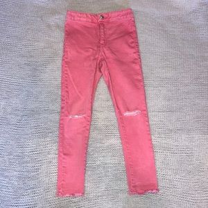 Zara Girls Frayed Pants